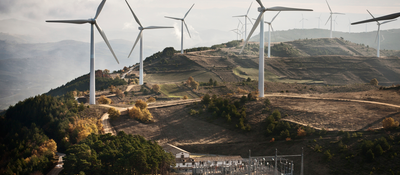 Wind Turbines near substation